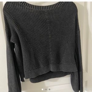 Grey knit hollister sweater